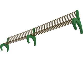Bench 3D Model preview