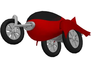 Future Car 3D Model preview