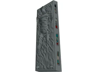 Star Wars Hans Solo in Carbinite 3D Model preview