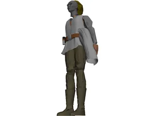 Star Wars Luke SkyWalker 3D Model preview