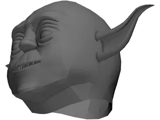 Star Wars Yoda Head 3D Model preview