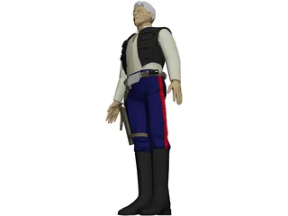 Star Wars Hans Solo 3D Model preview