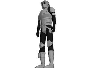 Star Wars Scout 3D Model preview