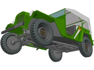 Gaz 67B (1944) 3D Model preview