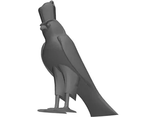Egyptian Horus Statue 3D Model preview
