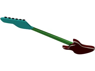 Guitar 3D Model preview