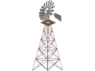 Windmill for Farm 3D Model preview