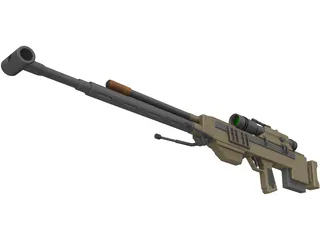 Ramjet Rifle 3D Model preview