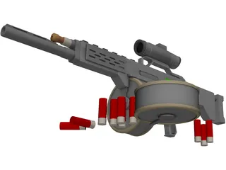 USAS12 3D Model preview