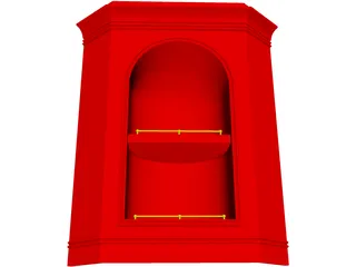 Corner Art Niche 3D Model preview