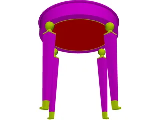End Table 3D Model preview