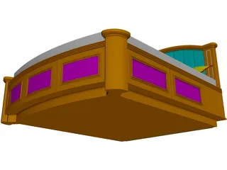 Bed Master Berth 3D Model preview