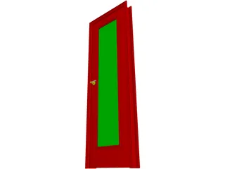 Passage Door 3D Model preview