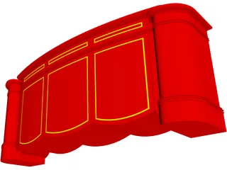 Pop Up TV Cabinet 3D Model preview