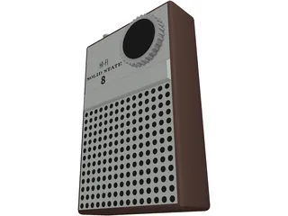 Transistor Radio 3D Model preview