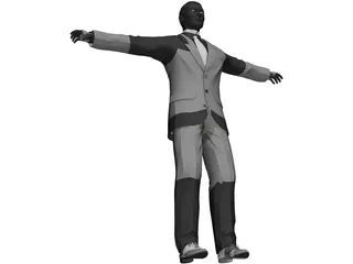 Business Man 3D Model preview
