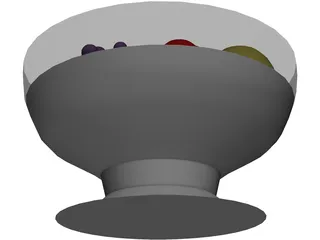 Fruits On Plate 3D Model preview