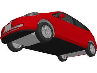 Honda Fit [Jazz] (2002) 3D Model preview