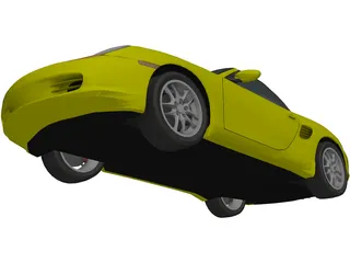 Porsche Boxster S (2002) 3D Model preview