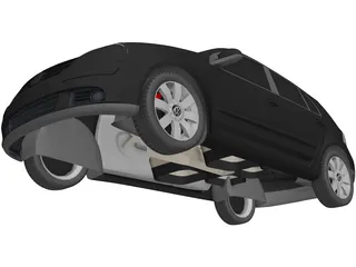 Volkswagen Golf V 3D Model preview