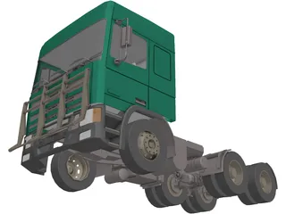 Man Truck 3D Model preview