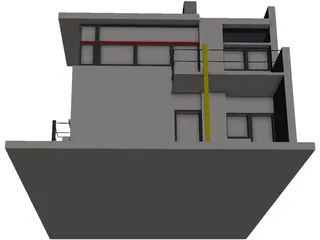 Schroder House 3D Model preview