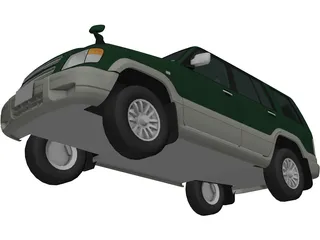 Isuzu Bighorn (2001) 3D Model preview