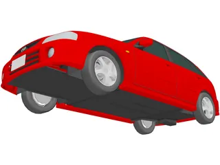 Mazda Familia S-Wagon (1999) 3D Model preview