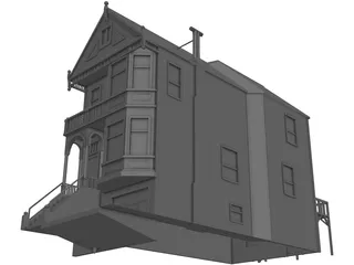 House Urban Victorian 3D Model preview