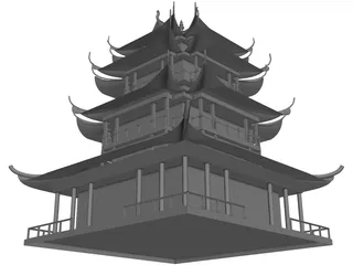 Pagoda 3D Model preview
