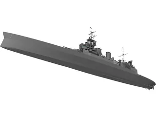 Renown Battlecruiser 3D Model preview