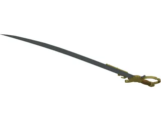 Flinlock Cutlass 3D Model preview