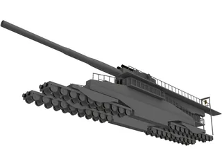 Dora Railgun 3D Model preview