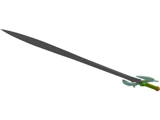 Fantasy Sword 3D Model preview