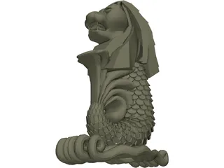 Merlion 3D Model preview