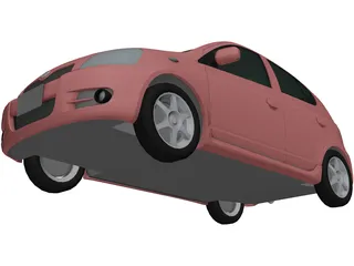 Toyota Yaris 3D Model preview