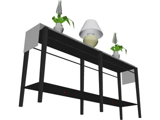 Console Table 3D Model preview