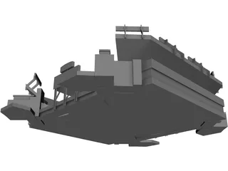 Football Stadium 3D Model preview