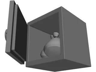 Safe With Moneybags 3D Model preview