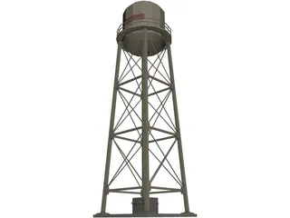 Water Tower 3D Model preview