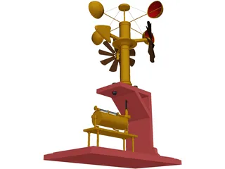 Anemometer 3D Model preview