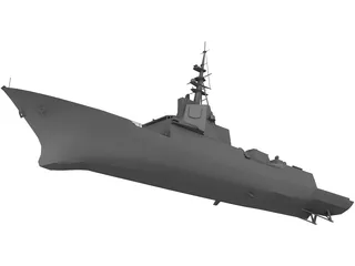 F-100 Norway Frigate 3D Model preview
