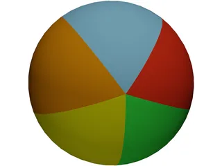 Beach Ball 3D Model preview