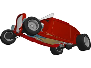 Ford Hotrod Roadster (1932) 3D Model preview