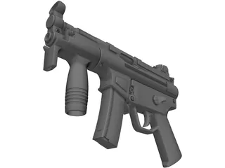 Heckler&Koch MP5K 3D Model preview