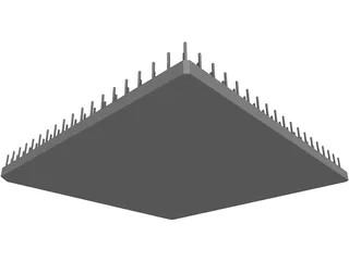 CPU Processor 3D Model preview
