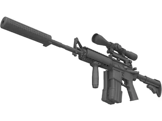 M4A1 Carbine 3D Model preview