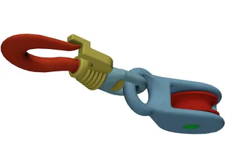 Crane Hook Small 3D Model preview