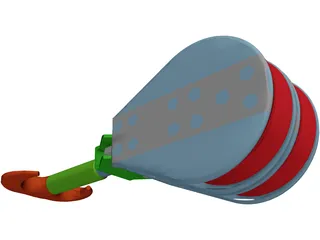 Crane Hook Large 3D Model preview