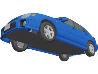 Subaru Impreza WRX Sport Wagon 3D Model preview